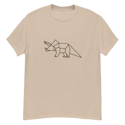 Triceratops (black) - Origami Series - Men's classic tee