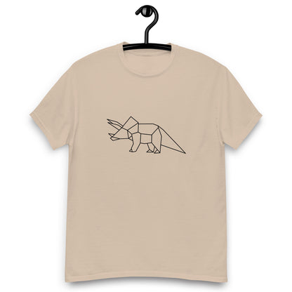 Triceratops (black) - Origami Series - Men's classic tee