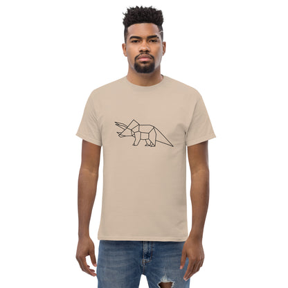 Triceratops (black) - Origami Series - Men's classic tee
