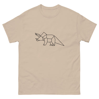 Triceratops (black) - Origami Series - Men's classic tee
