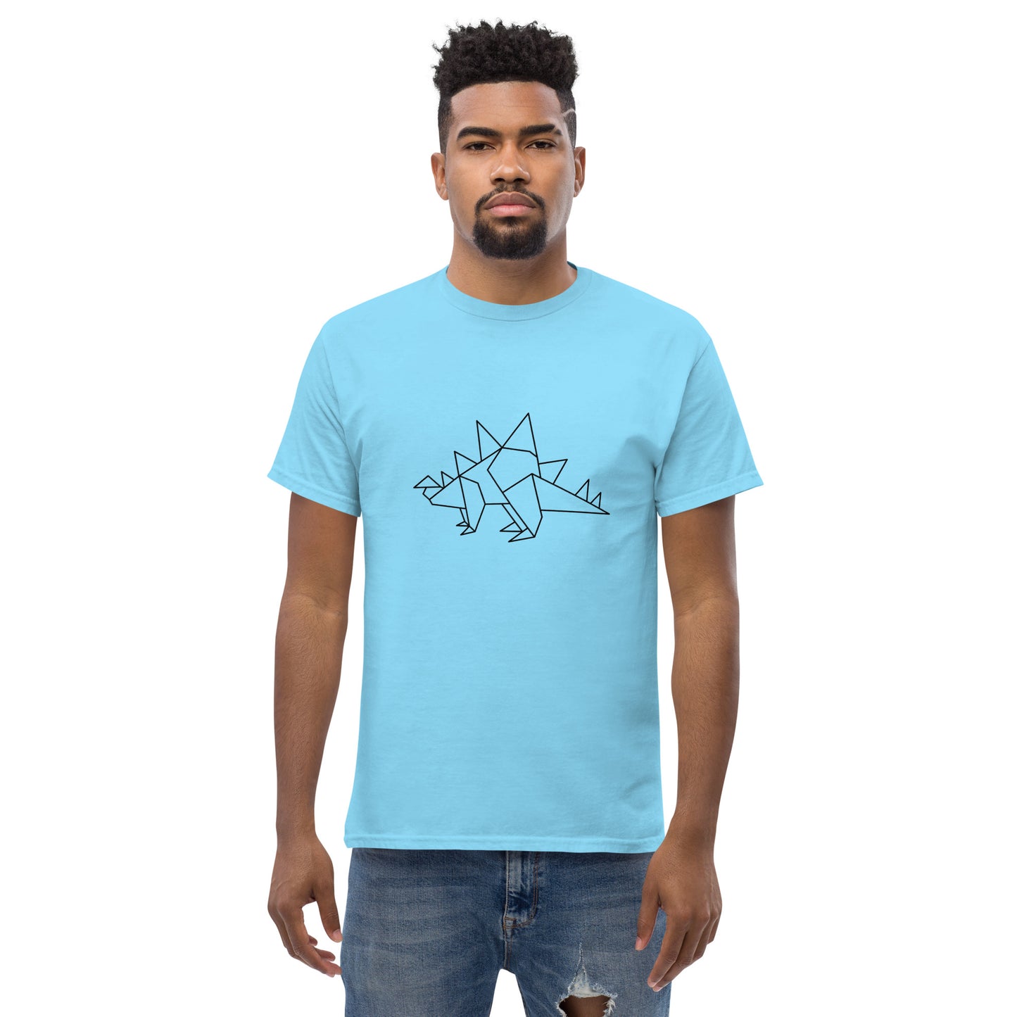 Stegosaurus (black) - Origami Series - Men's classic tee
