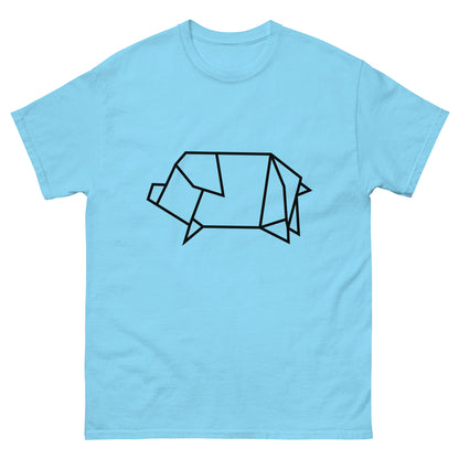 Pig (black) - Origami Series - Men's classic tee