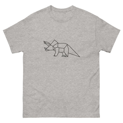 Triceratops (black) - Origami Series - Men's classic tee