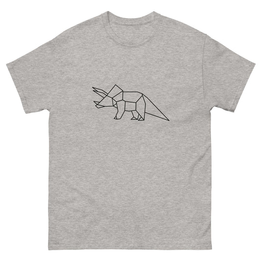 Triceratops (black) - Origami Series - Men's classic tee