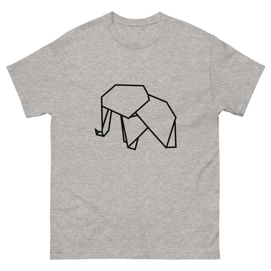 Elephant (black) - Origami Series - Men's classic tee