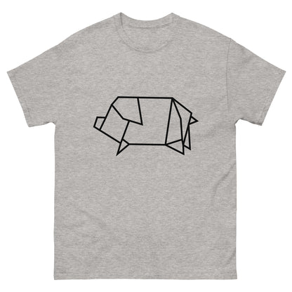 Pig (black) - Origami Series - Men's classic tee