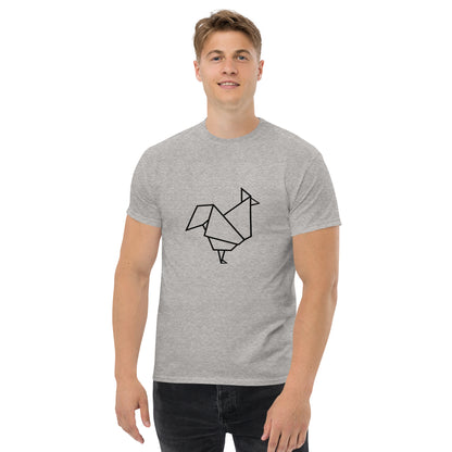 Rooster (black) - Origami Series - Men's classic tee